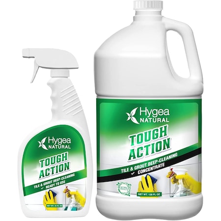 Hygea Natural Tough Action  Tile  Grout DeepCleaning 24oz Spray  Concentrated Refill HNC-02